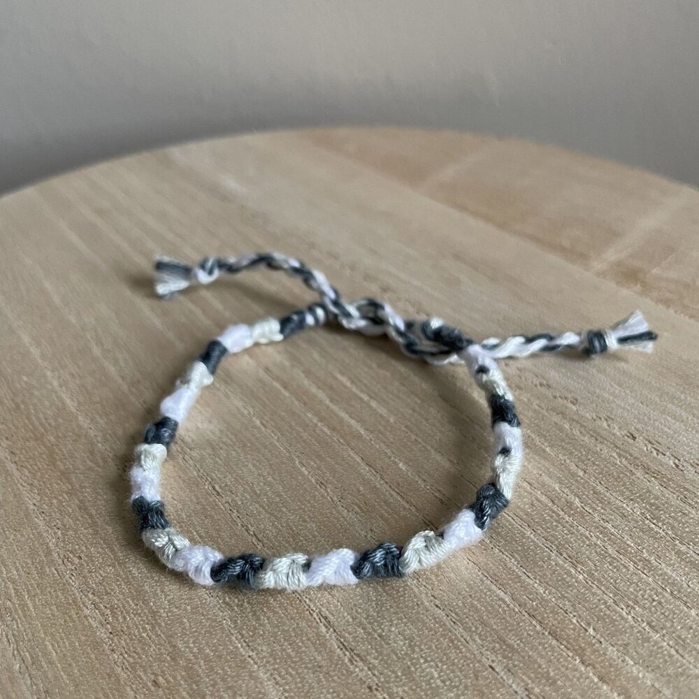 Angela Bracelet, anklet, trendy, comfortable, tie, embroidery thread, woven, gif